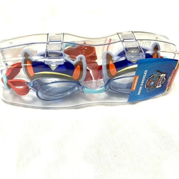 Nickelodeon Paw Patrol Kids Swim Goggles w/ Case - Picture 2 of 4